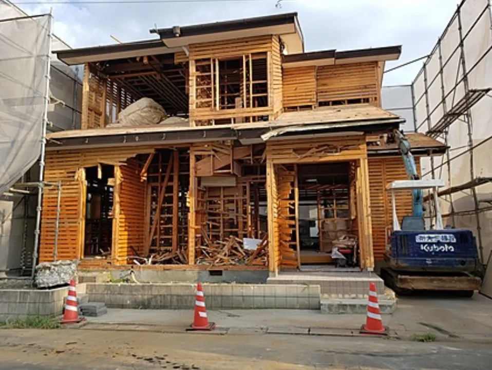 木造2階建解体工事