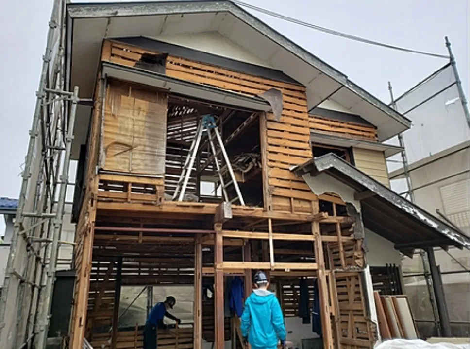 木造2階建解体工事